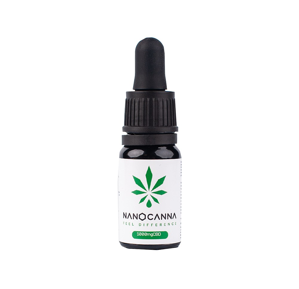 Olejek konopny Nanocanna Full Spectrum - 10% CBD CBGA 1000mg 10ml